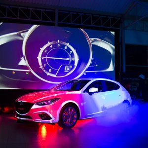 Car Videomapping - Představení nového vozu Mazda 3 